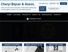 Tablet Screenshot of cherylbejcar.com